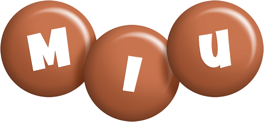 Miu candy-brown logo
