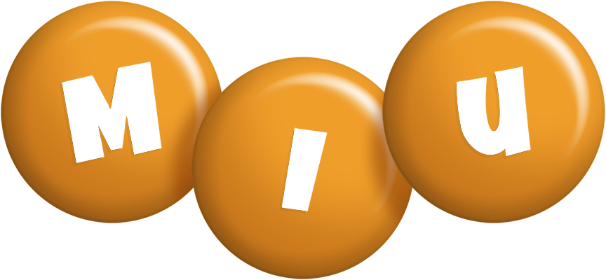 Miu candy-orange logo