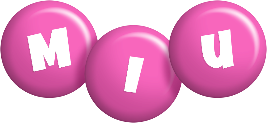 Miu candy-pink logo