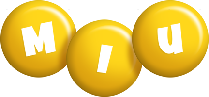 Miu candy-yellow logo