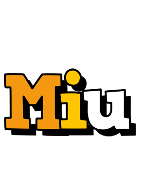 Miu cartoon logo