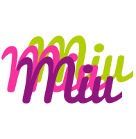 Miu flowers logo