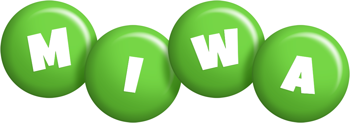 Miwa candy-green logo