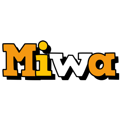 Miwa cartoon logo