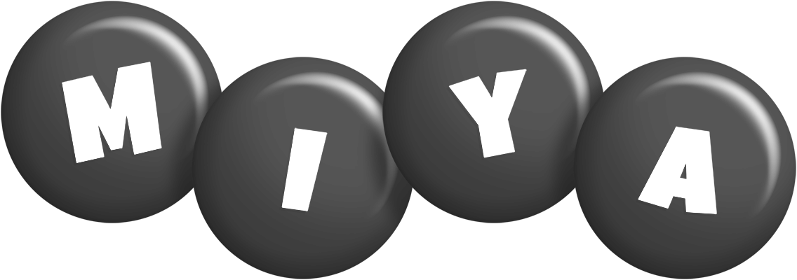 Miya candy-black logo
