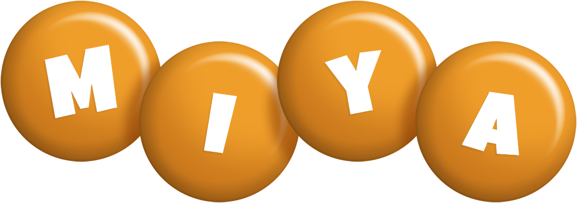Miya candy-orange logo