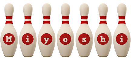 Miyoshi bowling-pin logo