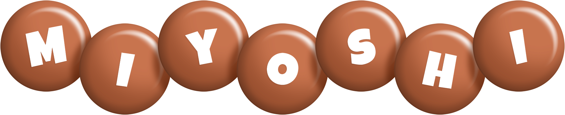 Miyoshi candy-brown logo