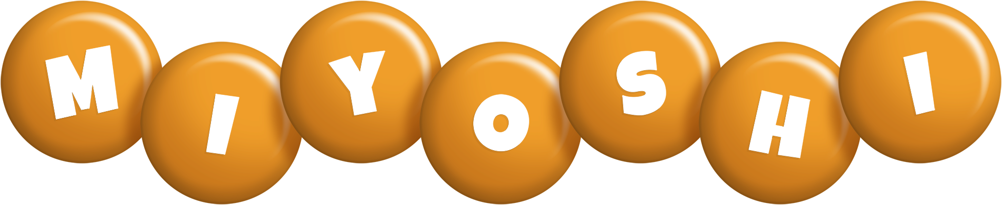 Miyoshi candy-orange logo
