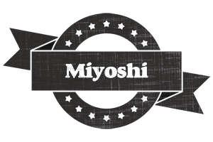 Miyoshi grunge logo