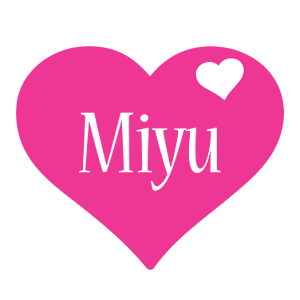 Miyu love-heart logo