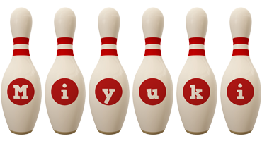 Miyuki bowling-pin logo