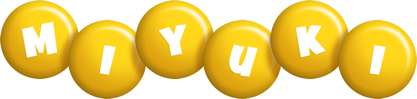 Miyuki candy-yellow logo