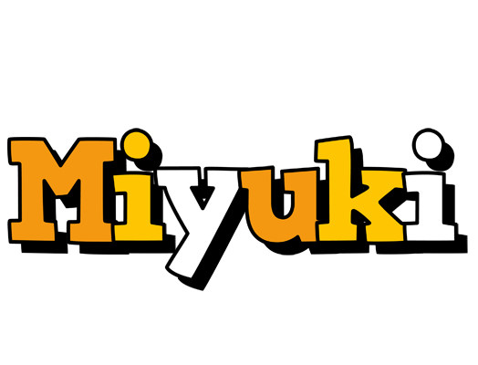 Miyuki cartoon logo
