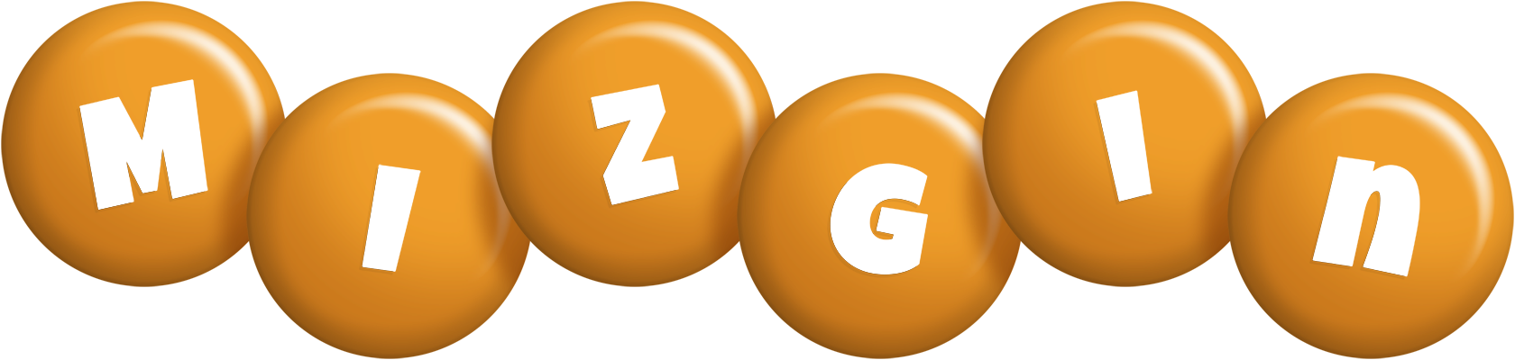 Mizgin candy-orange logo