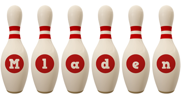 Mladen bowling-pin logo