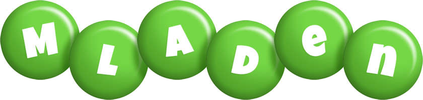 Mladen candy-green logo