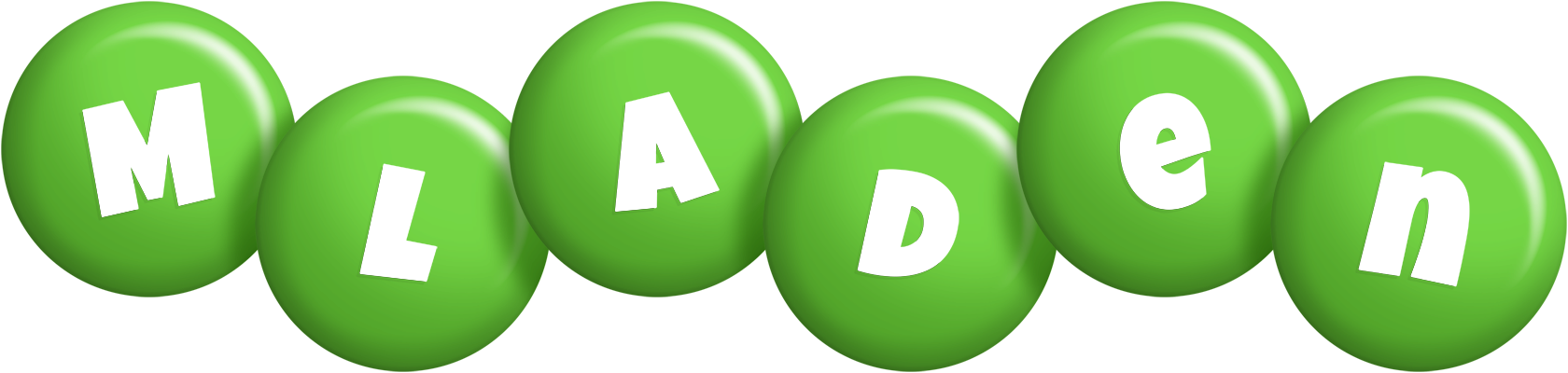 Mladen candy-green logo