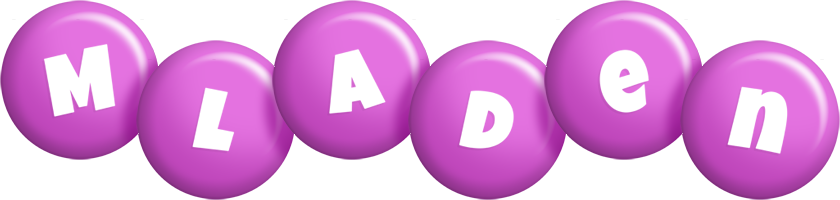 Mladen candy-purple logo