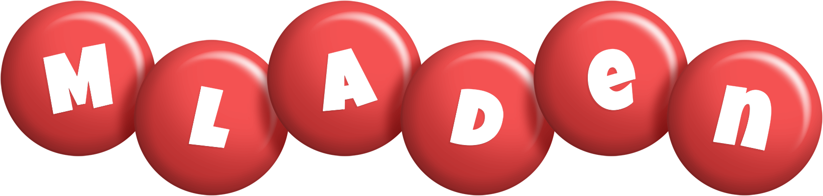 Mladen candy-red logo