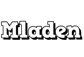 Mladen snowing logo