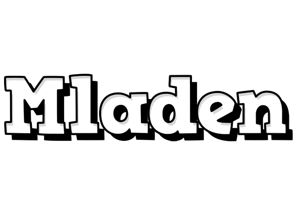 Mladen snowing logo