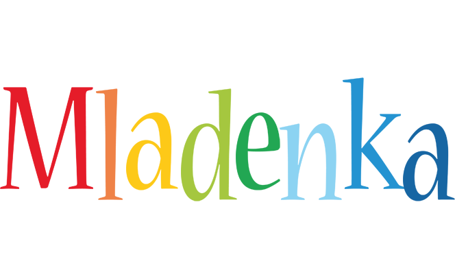 Mladenka birthday logo