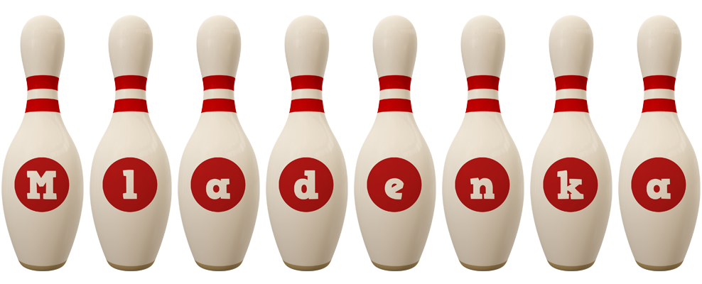 Mladenka bowling-pin logo