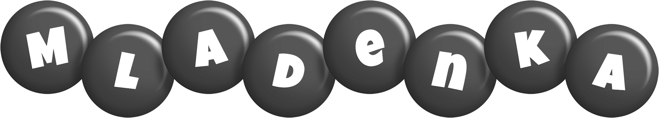 Mladenka candy-black logo