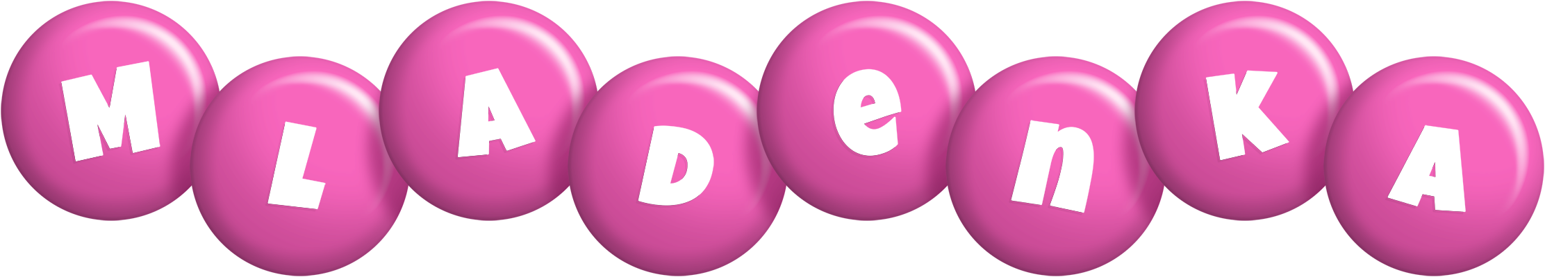 Mladenka candy-pink logo