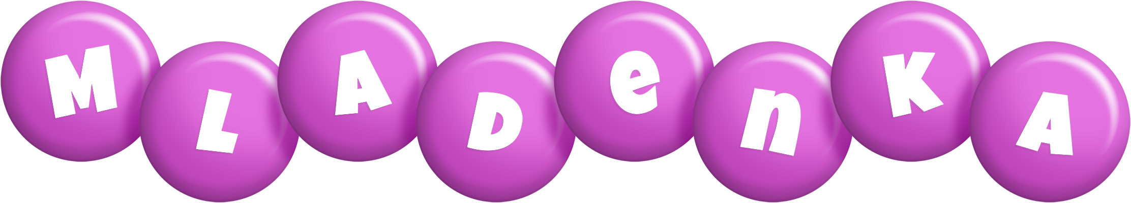 Mladenka candy-purple logo