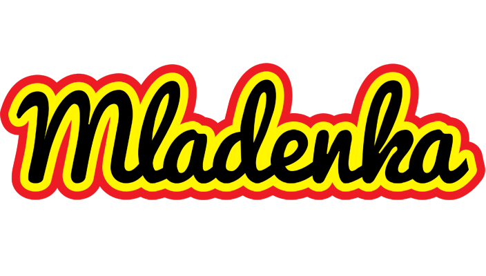 Mladenka flaming logo