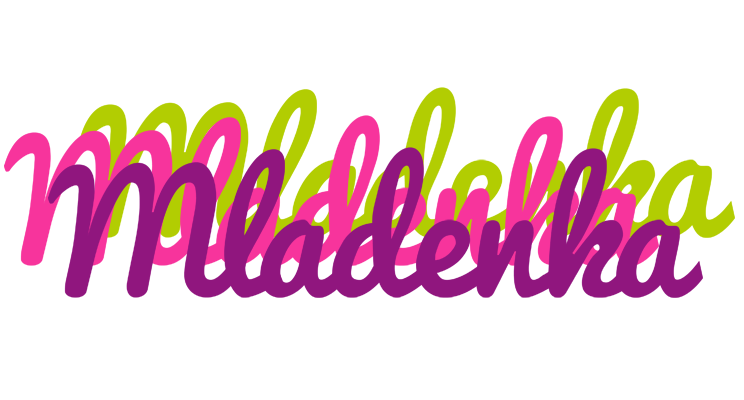 Mladenka flowers logo