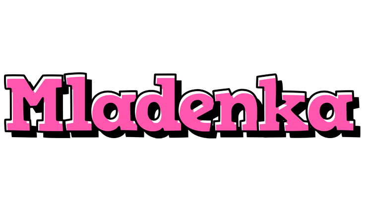 Mladenka girlish logo