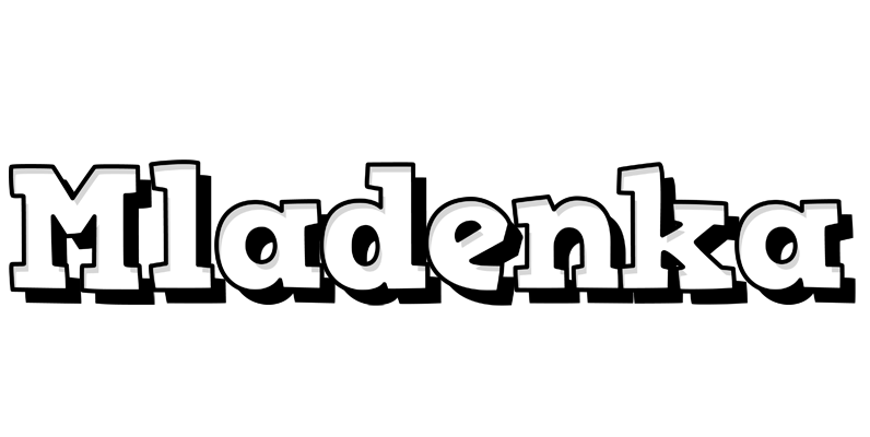 Mladenka snowing logo