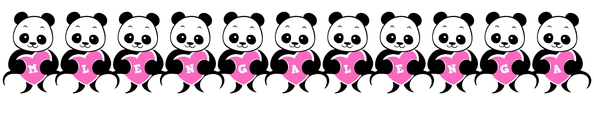 Mlengalenga love-panda logo