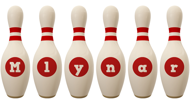 Mlynar bowling-pin logo