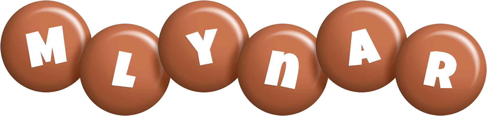 Mlynar candy-brown logo