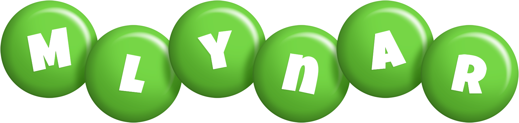 Mlynar candy-green logo