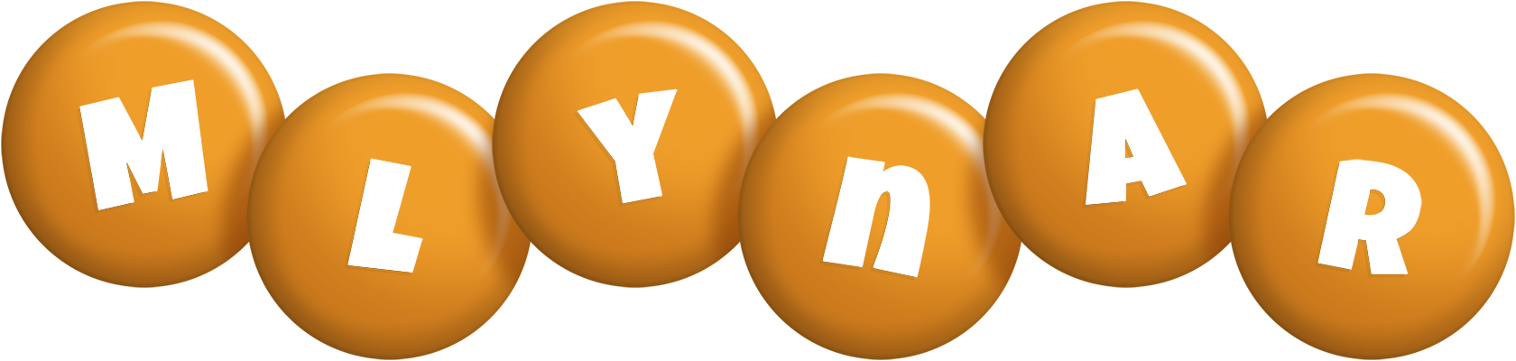Mlynar candy-orange logo