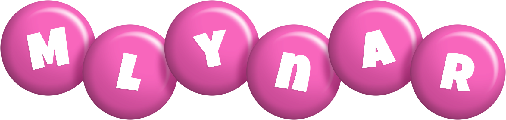 Mlynar candy-pink logo
