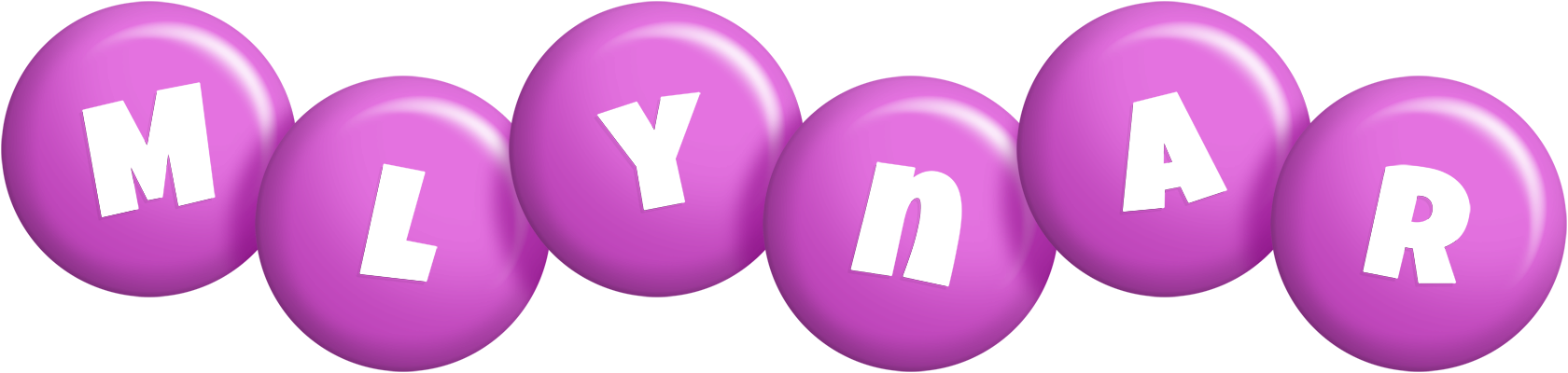 Mlynar candy-purple logo