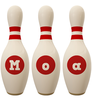 Moa bowling-pin logo
