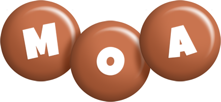 Moa candy-brown logo
