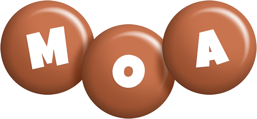 Moa candy-brown logo