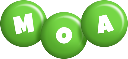 Moa candy-green logo