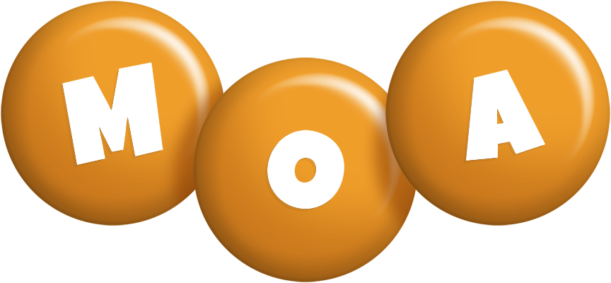 Moa candy-orange logo