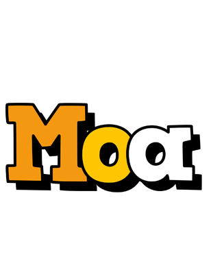 Moa cartoon logo
