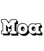 Moa snowing logo