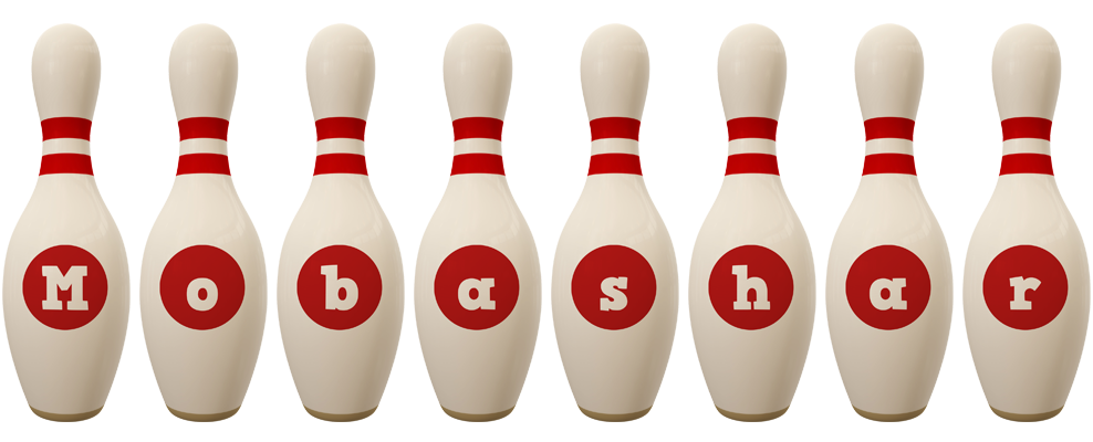Mobashar bowling-pin logo